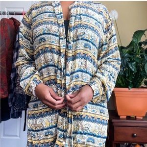 Vintage Jaqueline Ferrar Silk Blouse - Size XL